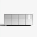Sideboard High Gloss White 160x40x80 cm - Modern Design