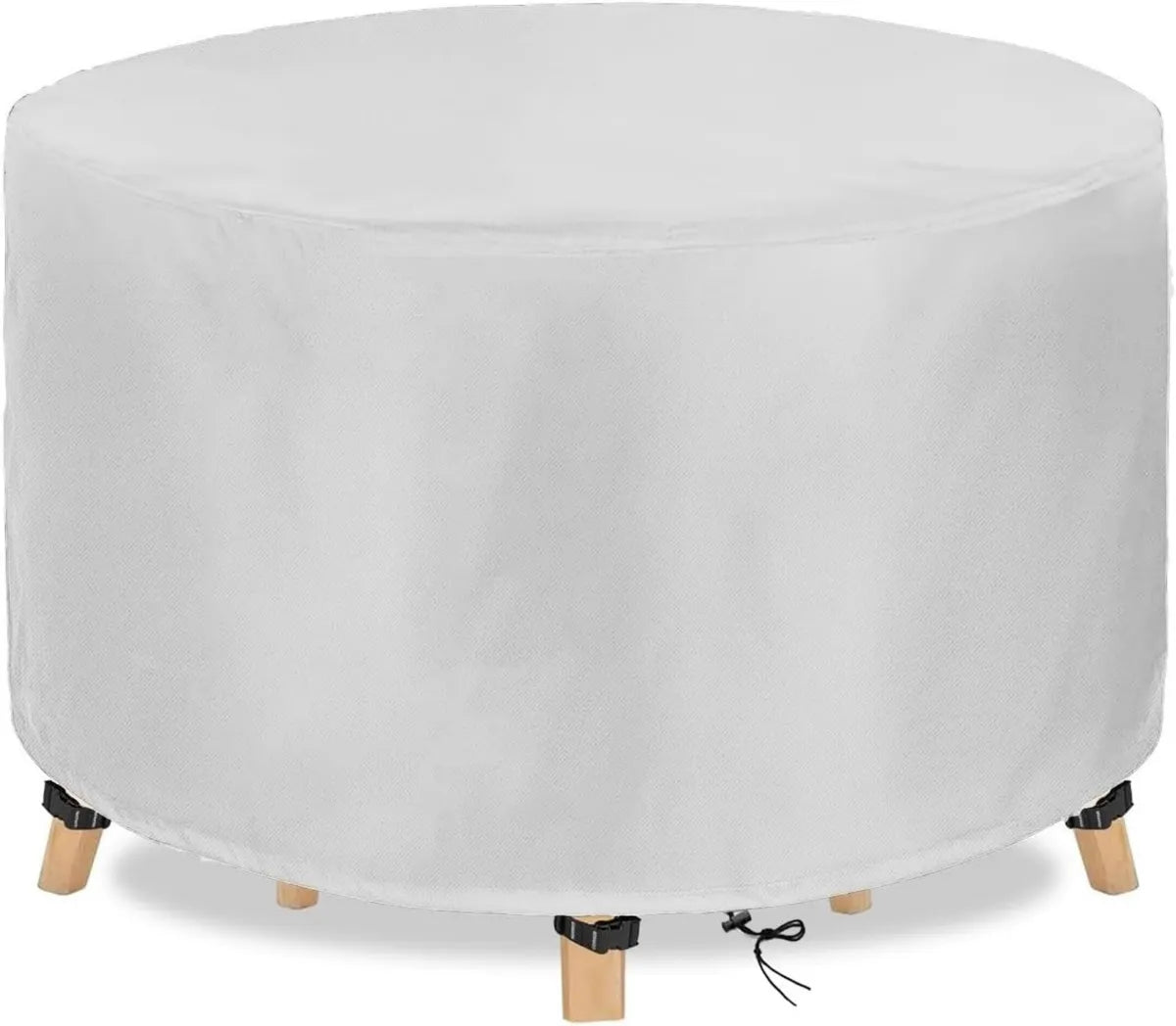Copertura Rotonda Impermeabile 600D per Mobili da Giardino Anti-UV 220x100cm
