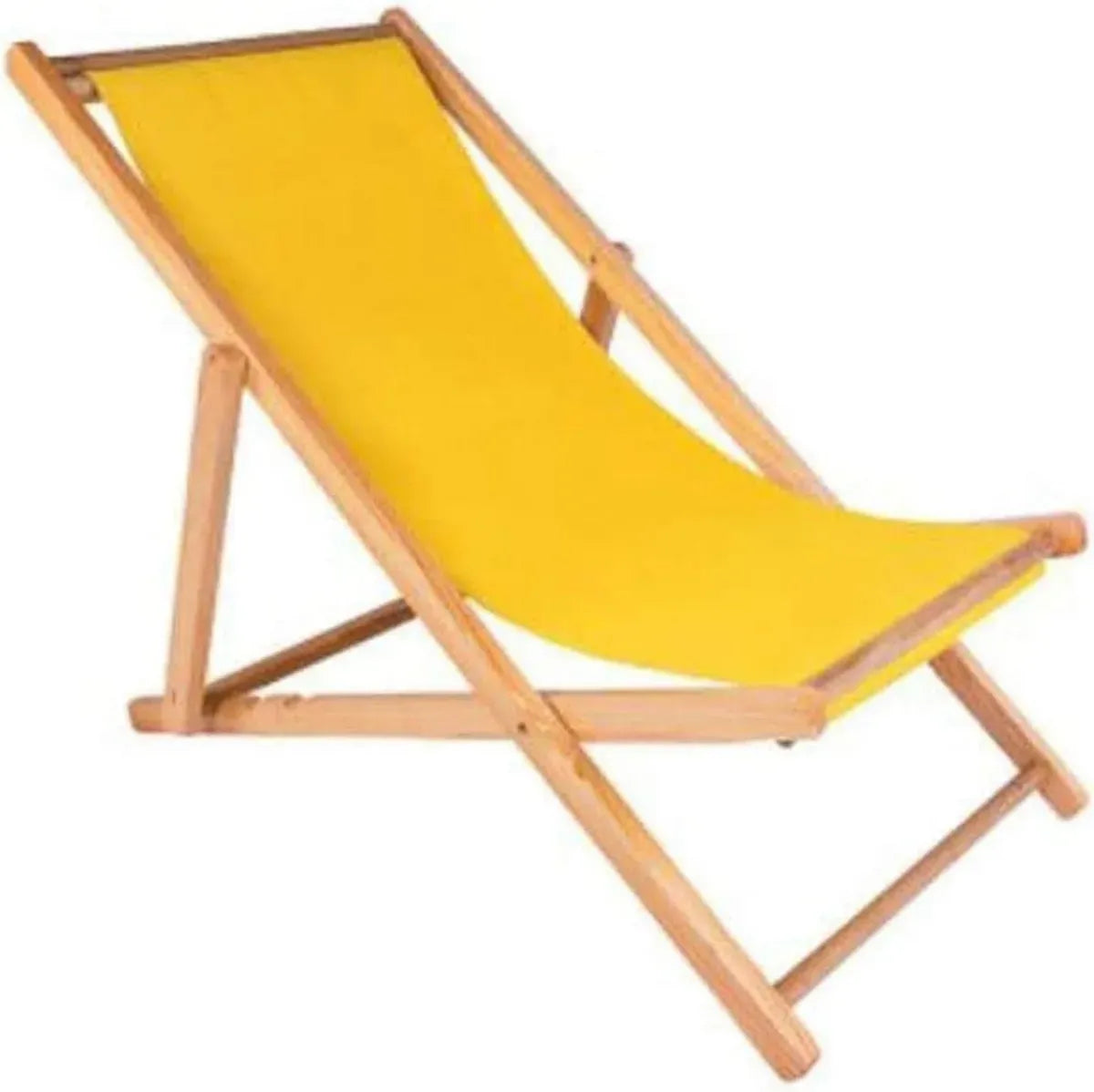 Sedia Reclinabile Pieghevole in Legno per Giardino e Balcone