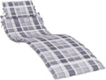 Cuscino imbottito da esterno a quadri, versatile per divano e dondolo, 186x58x3 cm, in tessuto Oxford