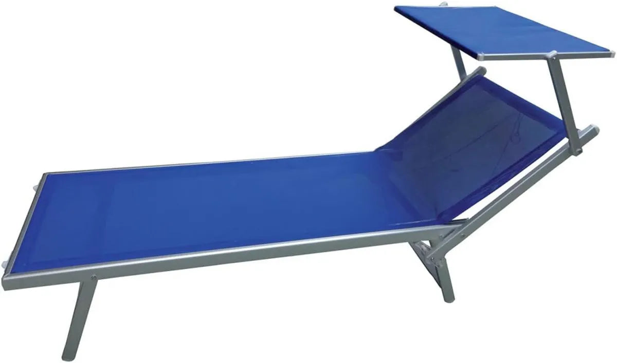 Sdraio da Spiaggia Rimini in Alluminio Blu