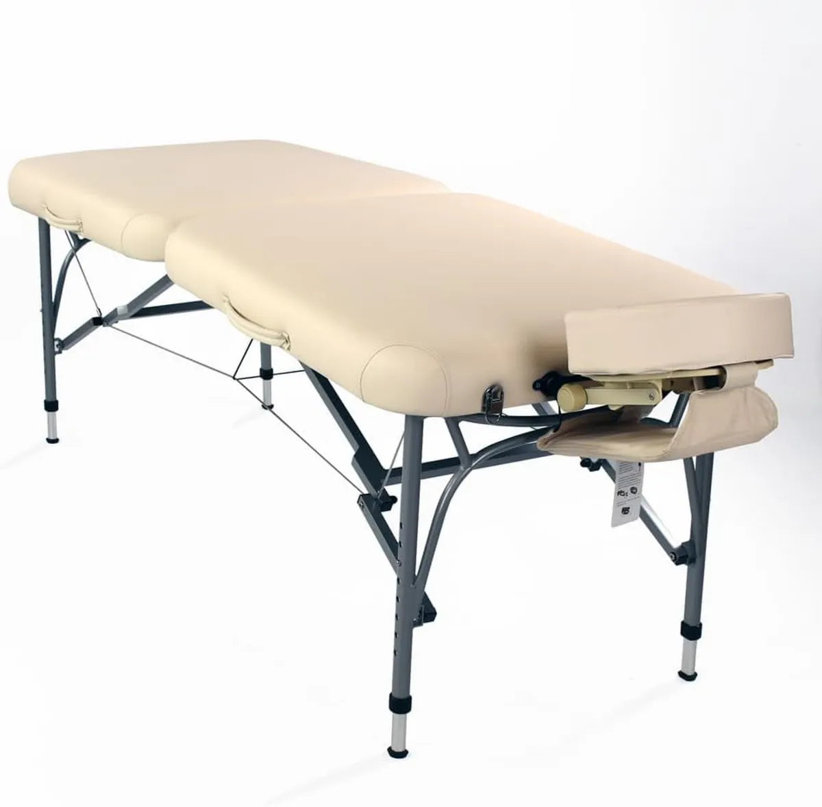 Lettino Pieghevole in Alluminio 11kg, 185x70cm, con Borsa Resistente (Beige)