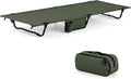 Lettino Campeggio Pieghevole Ultra-leggero Verde, 193x70cm, con Tasca Laterale, Portata 150kg