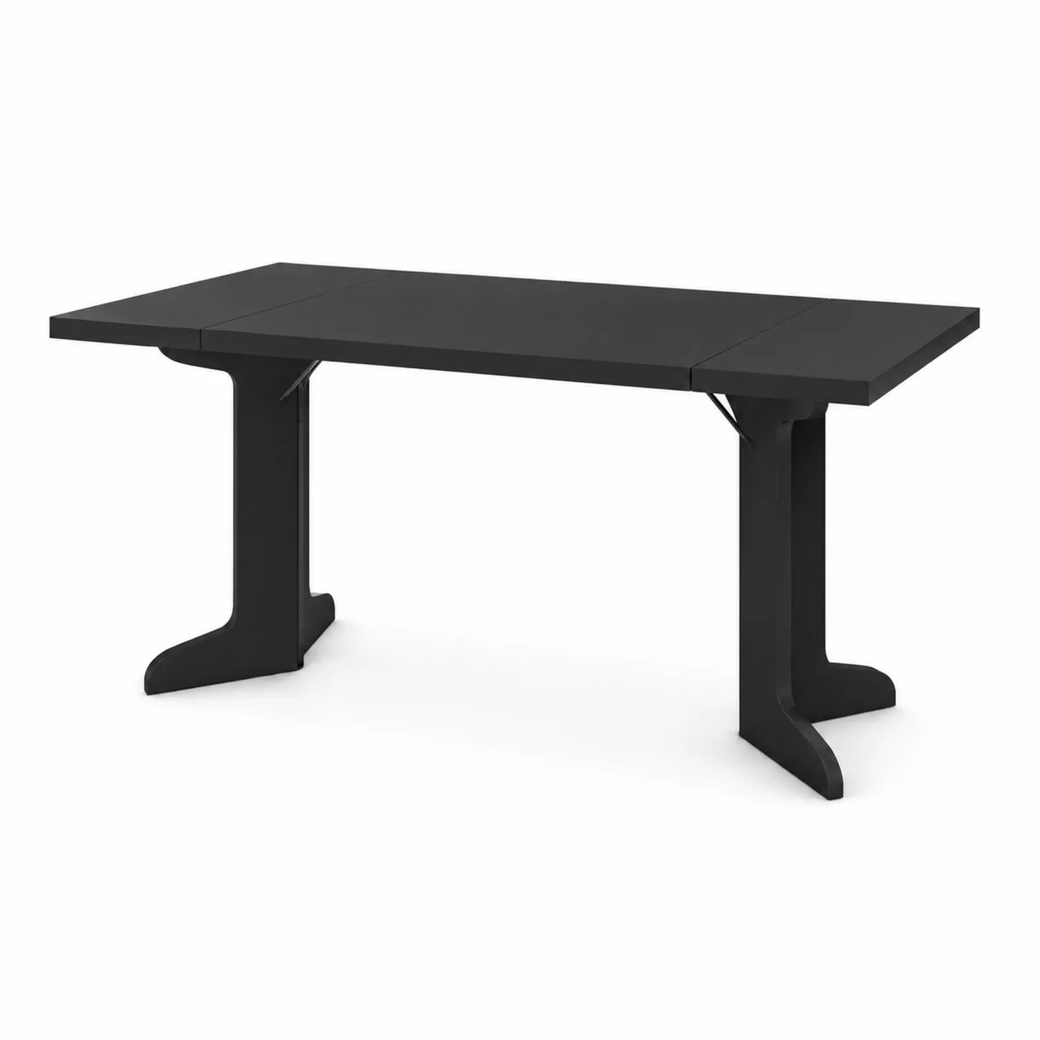 Tavolo da pranzo rettangolare in MDF nero 180x90x75 cm